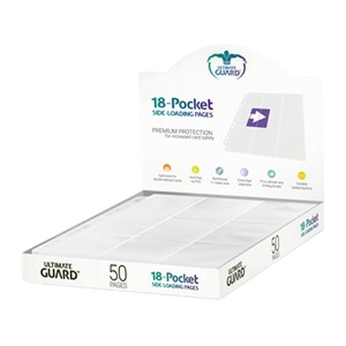 Battle Spirits Saga 50 Ultimate Guard 18-Pocket Side-Loading Pages (White)