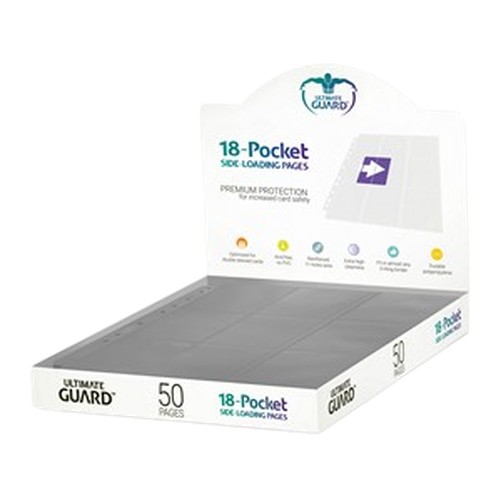Battle Spirits Saga 50 Ultimate Guard 18-Pocket Side-Loading Pages (Gray)