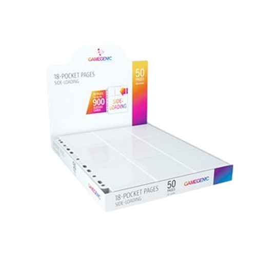 Battle Spirits Saga 50 Gamegenic 18-Pocket Side-Loading Pages (White)