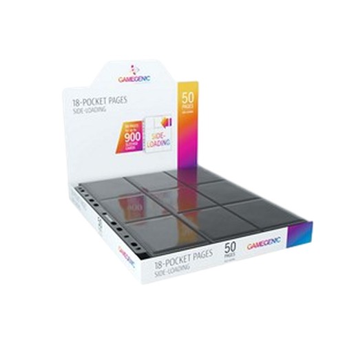 Battle Spirits Saga 50 Gamegenic 18-Pocket Side-Loading Pages (Black)