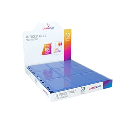 Battle Spirits Saga 50 Gamegenic 18-Pocket Side-Loading Pages (Blue)
