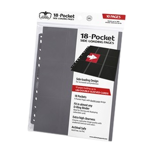Battle Spirits Saga 10 Ultimate Guard 18-Pocket Side-Loading Pages (Gray)