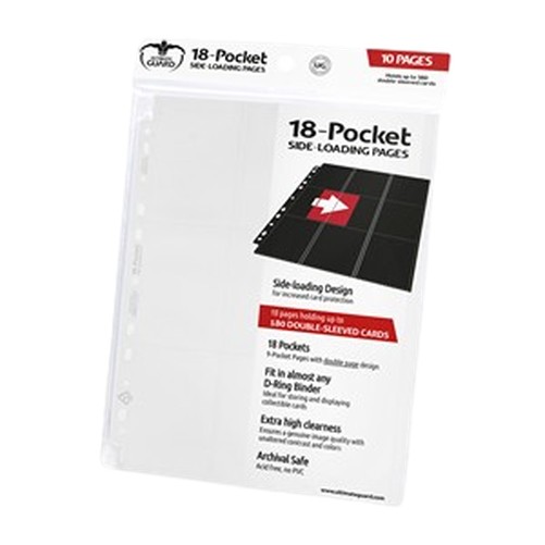 Battle Spirits Saga 10 Ultimate Guard 18-Pocket Side-Loading Pages (White)