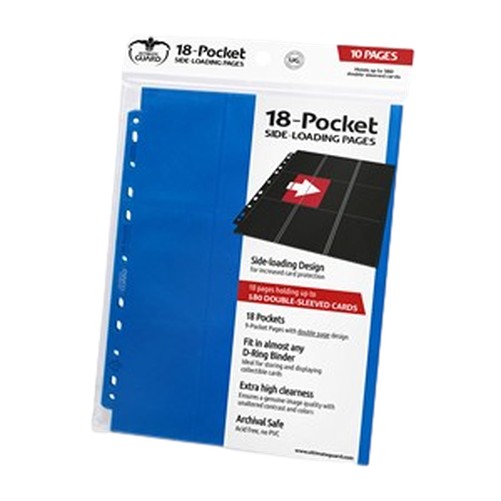 Battle Spirits Saga 10 Ultimate Guard 18-Pocket Side-Loading Pages (Blue)