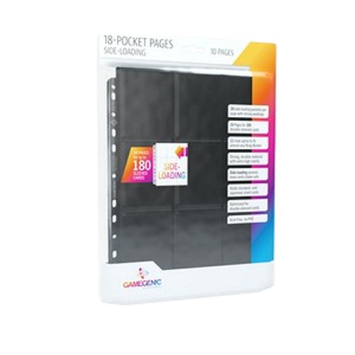 Battle Spirits Saga 10 Gamegenic 18-Pocket Side-Loading Pages (Black)