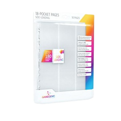 Battle Spirits Saga 10 Gamegenic 18-Pocket Side-Loading Pages (White)
