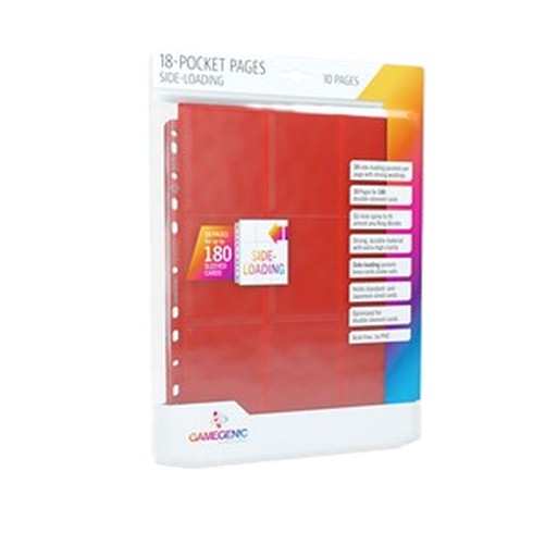 Battle Spirits Saga 10 Gamegenic 18-Pocket Side-Loading Pages (Red)