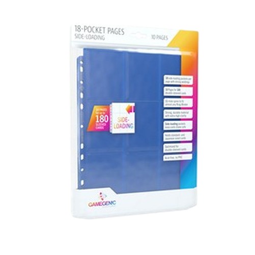 Battle Spirits Saga 10 Gamegenic 18-Pocket Side-Loading Pages (Blue)