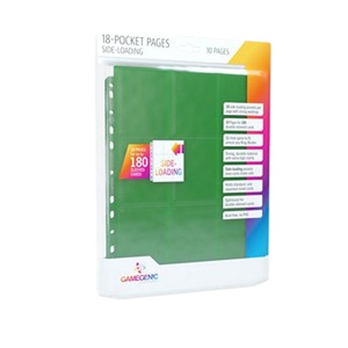 Battle Spirits Saga 10 Gamegenic 18-Pocket Side-Loading Pages (Green)