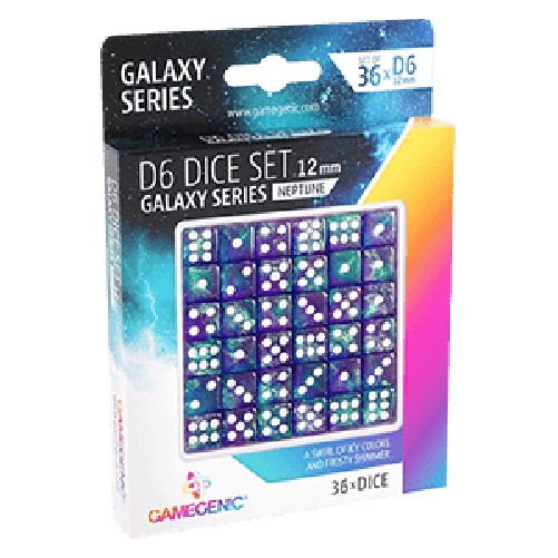 Battle Spirits Saga Gamegenic Galaxy Series D6 Dice Set "Neptune" (36 Dice)