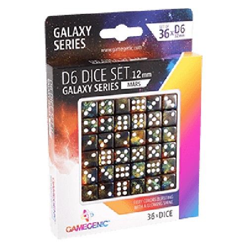 Battle Spirits Saga Gamegenic Galaxy Series D6 Dice Set "Mars" (36 Dice)