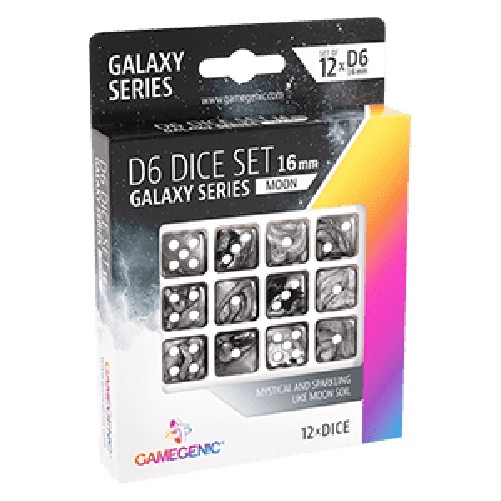 Battle Spirits Saga Gamegenic Galaxy Series D6 Dice Set "Moon" (12 Dice)