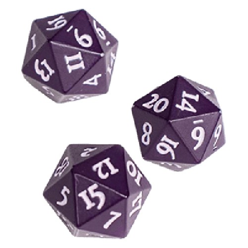 Battle Spirits Saga Ultra Pro Vivid Heavy Metal D20 Dice - Midnight Plum (2