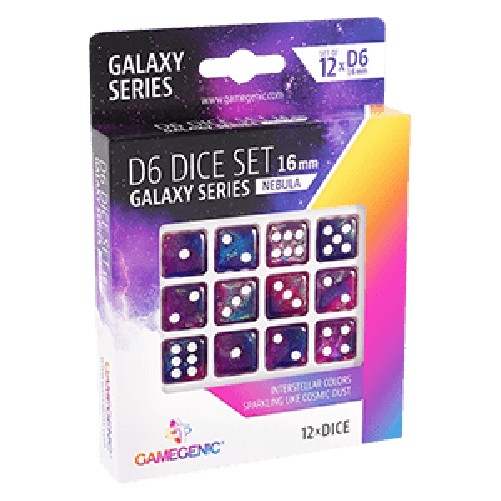 Battle Spirits Saga Gamegenic Galaxy Series D6 Dice Set "Nebula" (12 Dice)