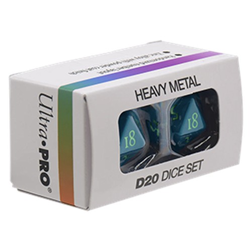 Battle Spirits Saga Ultra Pro Vivid Heavy Metal D20 Dice - Teal (2ct)