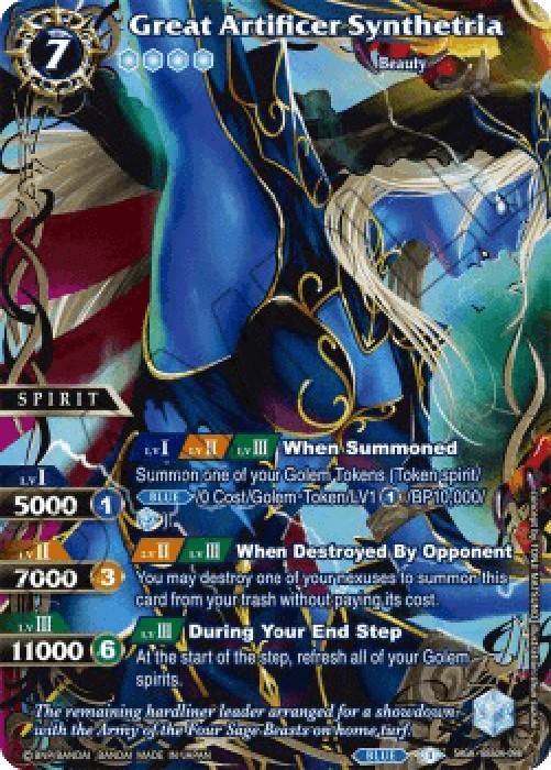Battle Spirits Saga BSS04 Great Artificer Synthetria (V.2 - Saga Rare)