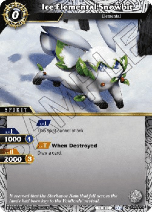 Battle Spirits Saga EX01 Ice Elemental Snowbit