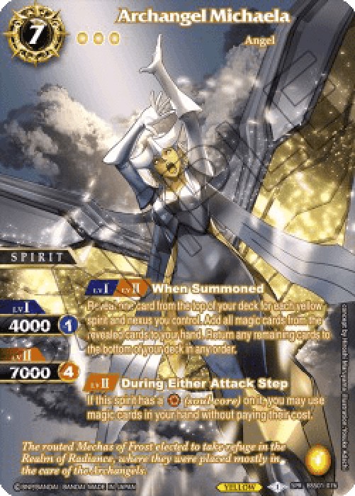 Battle Spirits Saga BSS01 Archangel Michaela (V.2 - Special Rare)