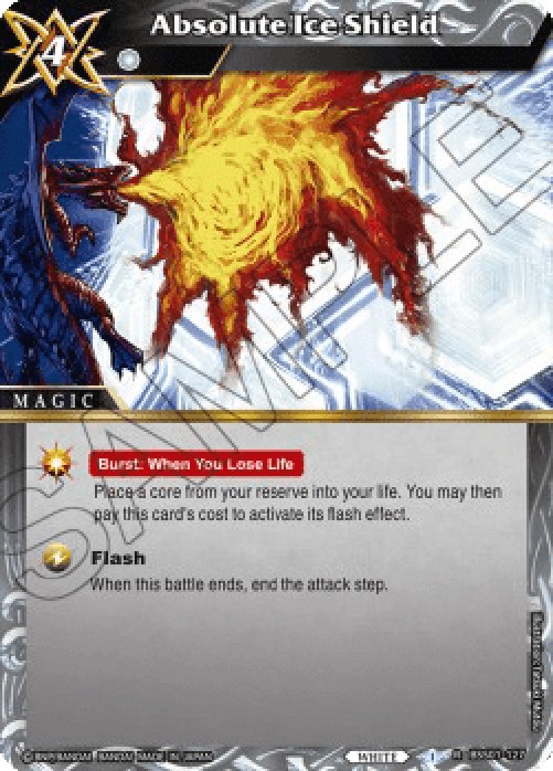 Battle Spirits Saga BSS01 Absolute Ice Shield (V.1 - Rare)