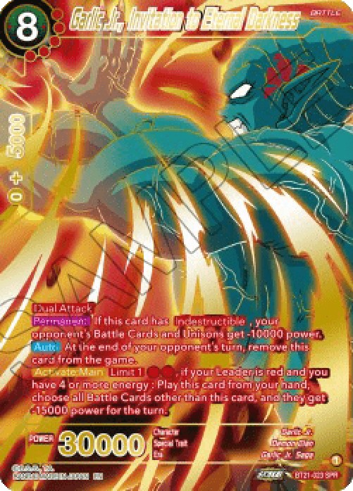 Dragon Ball Super BT21 Garlic Jr., Invitation to Eternal Darkness (V.2 - Sp