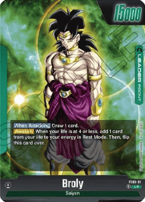 Dragon Ball Super FWUP Broly // Broly (FS03-01) [Fusion World] (V.1 - Leade