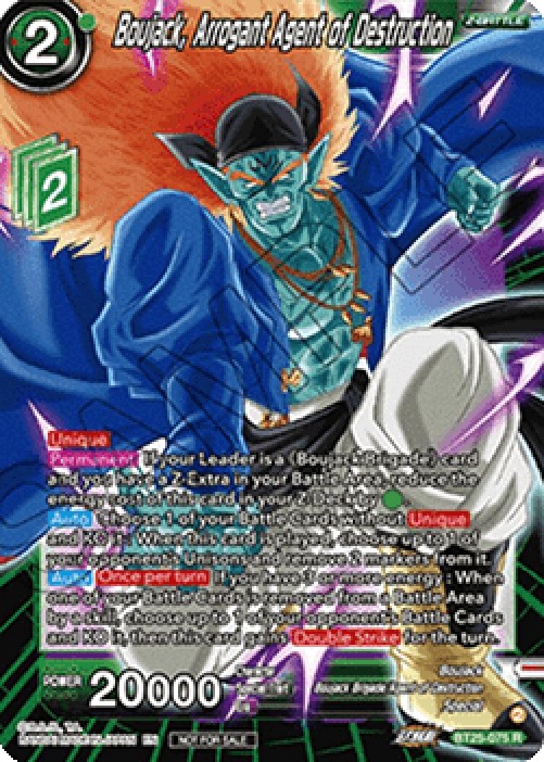 Dragon Ball Super UP Boujack, Arrogant Agent of Destruction (V.1 - Rare)