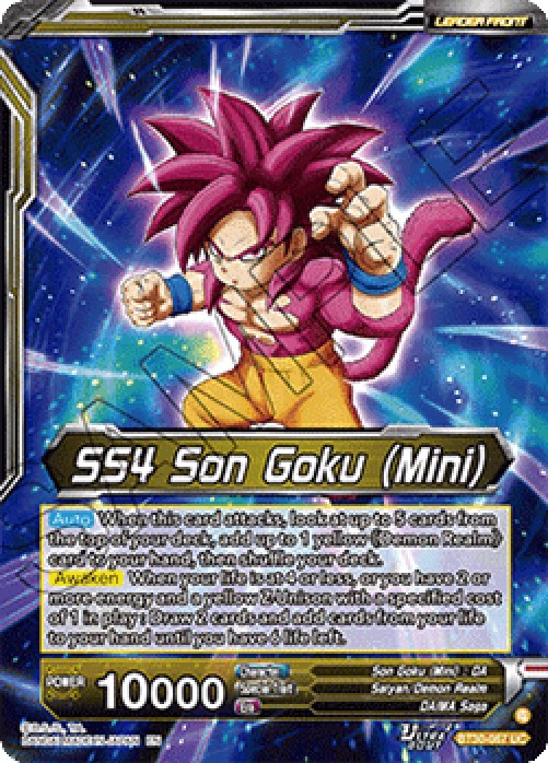 Dragon Ball Super BT30 SS4 Son Goku (Mini) // SS4 Son Goku, Apex Evolution