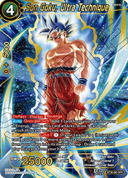 Dragon Ball Super BT30 Son Goku, Ultra Technique (V.2 - Special Rare)