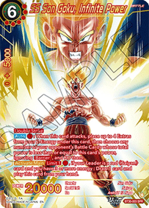 Dragon Ball Super BT30 SS Son Goku, Infinite Power (V.2 - Special Rare)