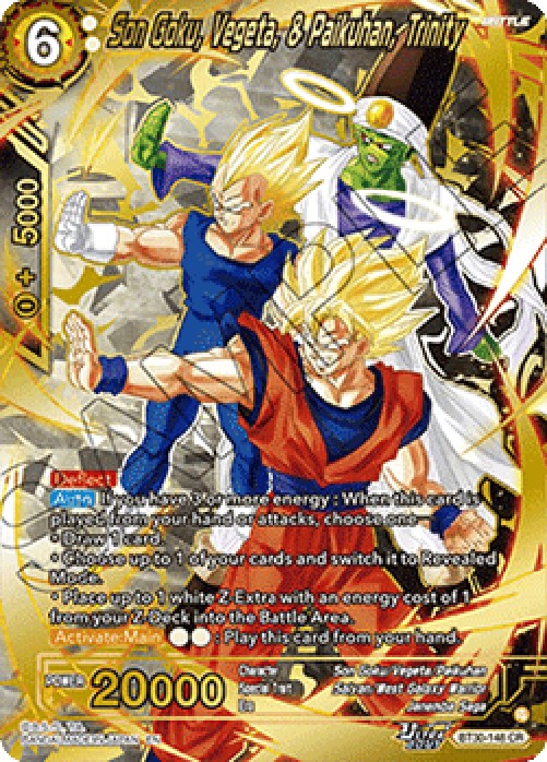Dragon Ball Super BT30 Son Goku, Vegeta, & Paikuhan, Trinity