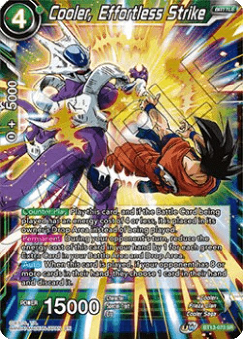 Dragon Ball Super BT13 Cooler, Effortless Strike