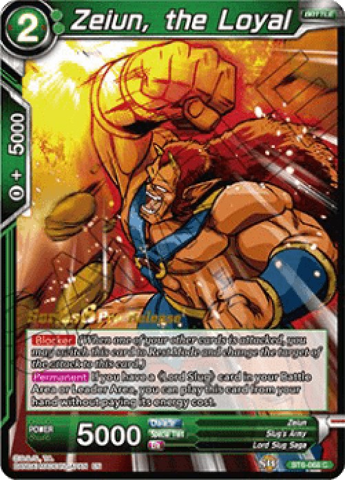 Dragon Ball Super BT6P Zeiun, the Loyal