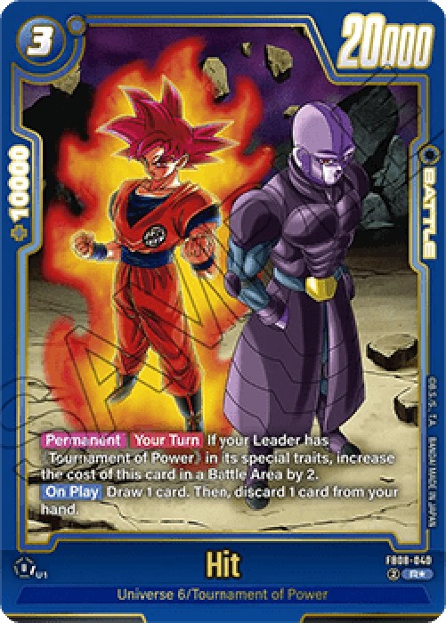 Dragon Ball Super FB08 Hit (FB08-040) [Fusion World] (V.2 - Alternate Art)