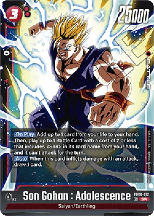 Dragon Ball Super FB08 Son Gohan : Adolescence (FB08-012) [Fusion World] (V