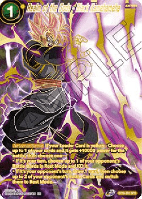 Dragon Ball Super BT16 Realm of the Gods - Black Kamehameha (V.2 - Special 