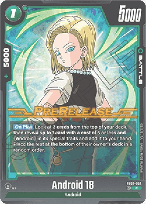 Dragon Ball Super FB04P Android 18 (FB04-057) [Fusion World]