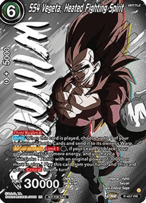 Dragon Ball Super P SS4 Vegeta, Heated Fighting Spirit (V.4 - Promo)