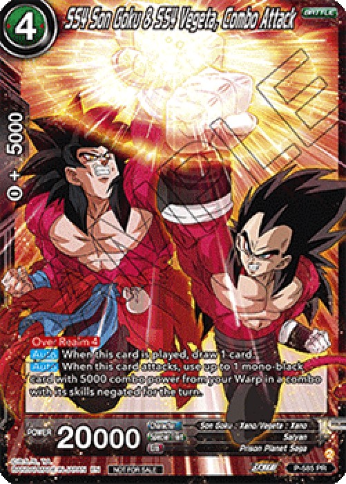 Dragon Ball Super P SS4 Son Goku & SS4 Vegeta, Combo Attack