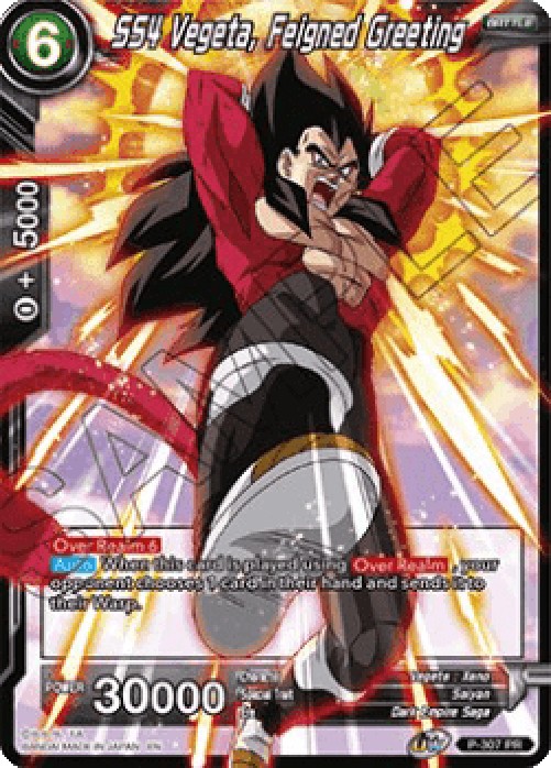 Dragon Ball Super P SS4 Vegeta, Feigned Greeting