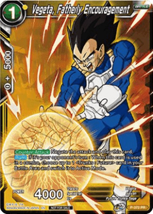 Dragon Ball Super P Vegeta, Fatherly Encouragement