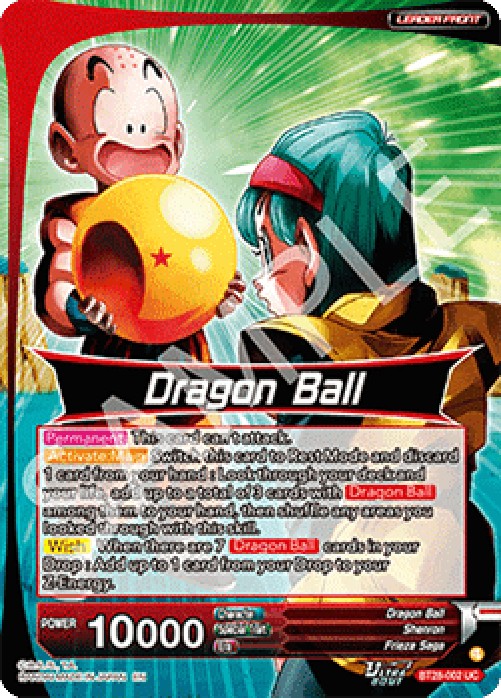 Dragon Ball Super BT28 Dragon Ball // Porunga, Wish Dragon (V.2 - Alternate