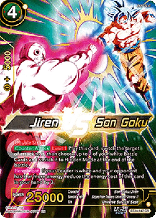 Dragon Ball Super BT28 Jiren VS Son Goku