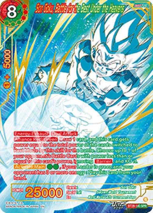 Dragon Ball Super BT28 Son Goku, Battle for the Best Under the Heavens (V.2