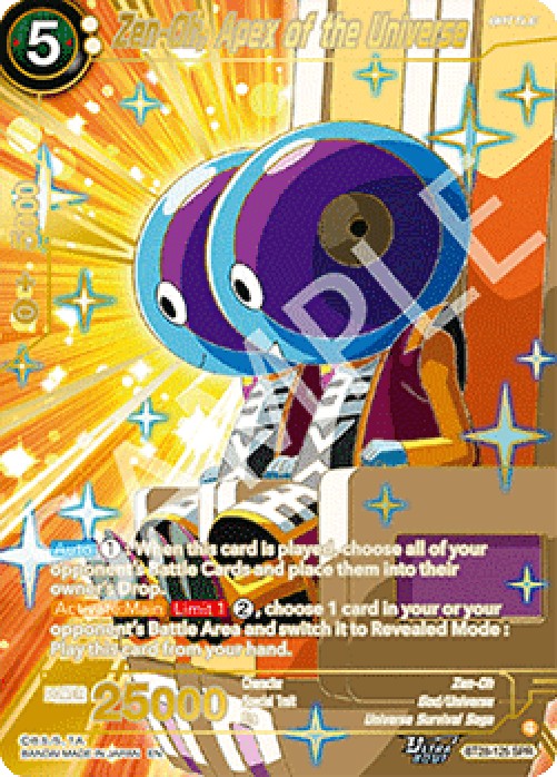 Dragon Ball Super BT28 Zen-Oh, Apex of the Universe (V.2 - Special Rare)