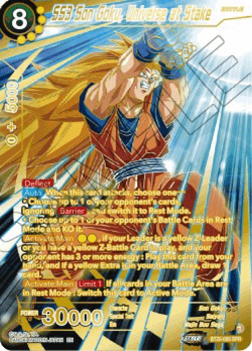Dragon Ball Super BT20 SS3 Son Goku, Universe at Stake (V.2 - Special Rare)