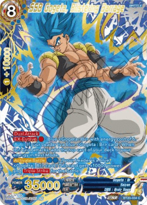 Dragon Ball Super BT20 SSB Gogeta, Blistering Barrage (V.3 - Common)