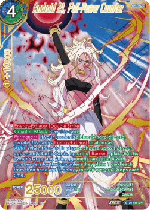 Dragon Ball Super BT20 Android 21, Full-Power Counter (V.2 - Special Rare)
