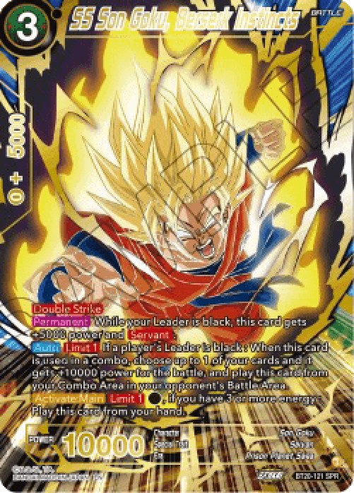 Dragon Ball Super BT20 SS Son Goku, Berserk Instincts (V.2 - Special Rare)
