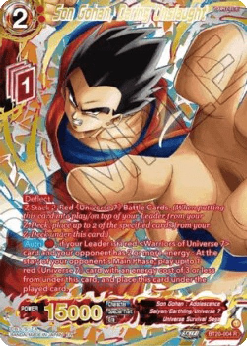 Dragon Ball Super BT20 Son Gohan, Daring Onslaught (V.3 - Rare)