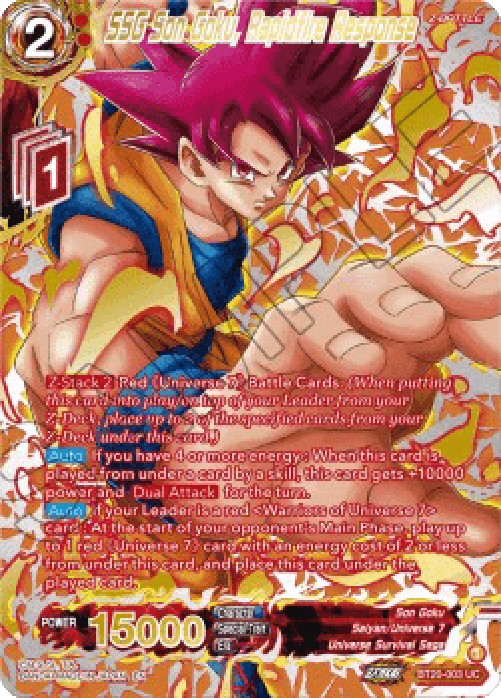 Dragon Ball Super BT20 SSG Son Goku, Rapidfire Response (V.3 - Uncommon)